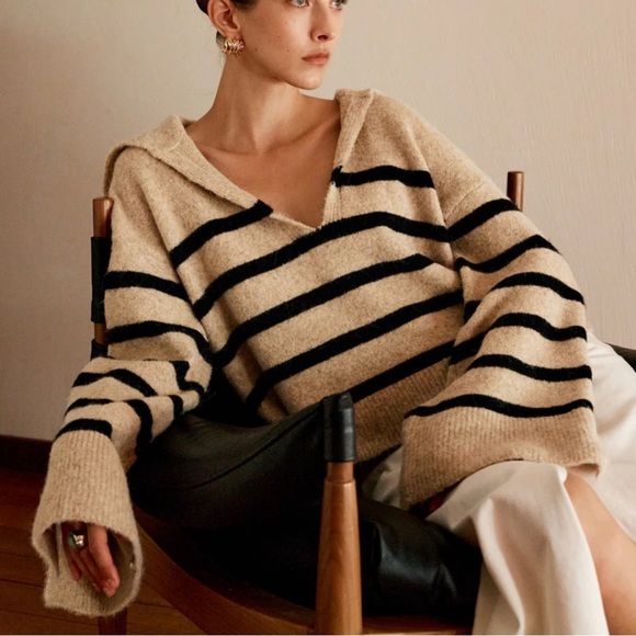 SOLD🚫 Commence Oversized Striped Sweater - Picture 4 of 9